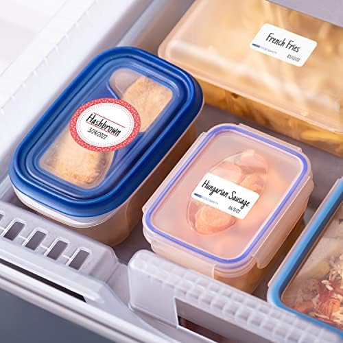 MESS etichete alimentare dizolvabile pentru containere 1x2/2 700 etichete de bucătărie goale-etichete de depozitare a alimentelor-etichete frigorifice detașabile-etichete dizolvabile pentru Recipiente alimentare -