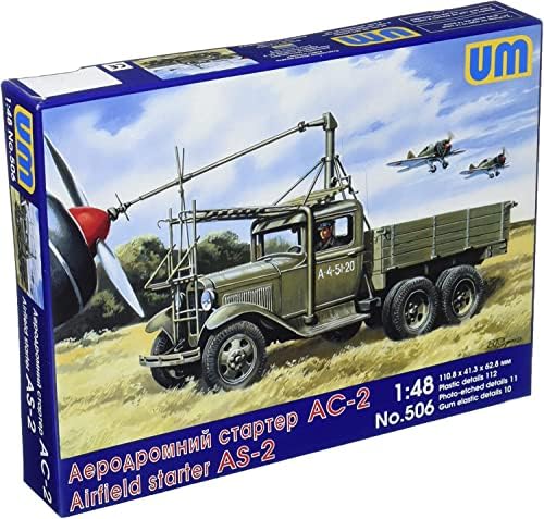 Unifodel UUU48506 1/48 Forța Aeriană Sovietică AS-2 Motor de aeronave Start Mașină Gaz Camion Plastic Model de plastic
