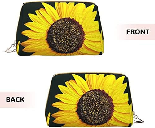 Ognot Bloom Floarea soarelui Imprimat Big Travel Machiaj pentru poșetă, geantă de toaletă portabilă pentru fetele Organizator