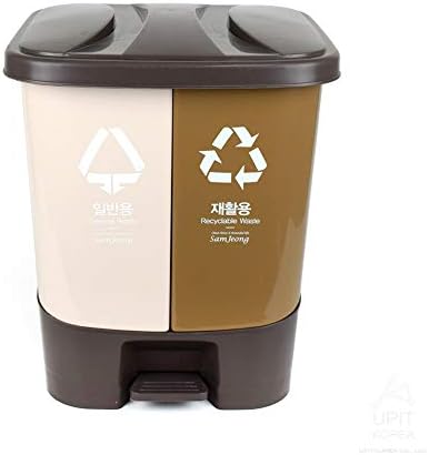 UPIT 15.8GAL Reciclare divizată de gunoi cu 2 componente detașabile cu 2 componente separate de gunoi separat de gunoi de gunoi