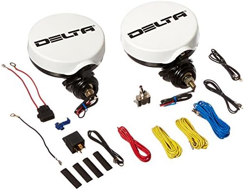 Delta Lights 505 seria 6.3 Round HID Light Kit cu balast Intern-Negru W / capace
